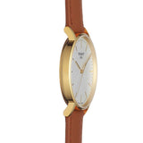 Tissot T Classic Everytime White Dial Brown Leather Strap Watch For Men - T109.410.36.031.00 Authentic Buy Shop Now