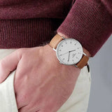 Tissot T Classic Everytime Large White Dial Brown Leather Strap Watch For Men - T109.610.16.037.00 Authentic Buy Shop Now