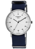 Tissot T Classic Everytime Large White Dial Blue NATO Strap Watch For Men - T109.610.17.037.00 Authentic Buy Shop Now