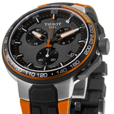 Tissot T Race Cycling Chronograph Black Dial Two Tone Rubber Strap Watch For Men - T111.417.37.441.04 Authentic Buy Shop Now
