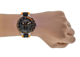 Tissot T Race Cycling Chronograph Black Dial Two Tone Rubber Strap Watch For Men - T111.417.37.441.04 Authentic Buy Shop Now