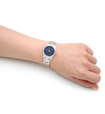 Tissot T Wave II Blue Dial Silver Steel Strap Watch For Women - T112.210.11.046.00 Authentic Buy Shop Now