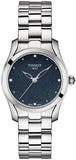 Tissot T Wave II Blue Dial Silver Steel Strap Watch For Women - T112.210.11.046.00 Authentic Buy Shop Now