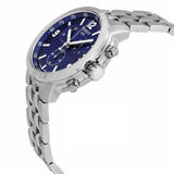 Tissot PRC 200 Chronograph Quartz Blue Dial Silver Steel Strap Watch For Men - T114.417.11.047.00 Authentic Buy Shop Now