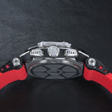 Tissot T Race Chronograph Black Dial Red Silicone Strap Watch For Men - T115.417.27.051.00 Authentic Buy Shop Now