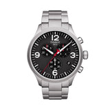 Tissot Chrono XL Black Dial Silver Steel Strap Watch For Men - T116.617.11.057.00 Authentic Buy Shop Now