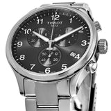 Tissot T Classic Chrono XL Black Dial Silver Steel Strap Watch For Men - T116.617.11.057.01 Authentic Buy Shop Now