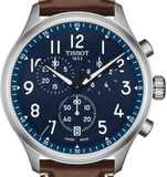 Tissot Chrono XL Vintage Blue Dial Brown Leather Strap Watch For Men - T116.617.16.042.00 Authentic Buy Shop Now