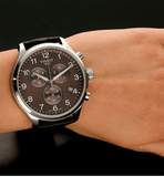 Tissot T Sport Chrono XL Classic Brown Dial Brown Leather Strap Watch For Men - T116.617.16.297.00 Authentic Buy Shop Now