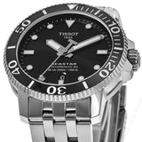 Tissot Seastar 1000 Powermatic 80 Black Dial Silver Steel Strap Watch For Men - T120.407.11.051.00 Authentic Buy Shop Now