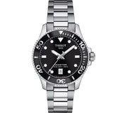 Tissot Seastar 1000 Lady Black Dial Silver Steel Strap Watch for Women - T120.210.11.051.00 Authentic Buy Shop Now