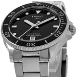 Tissot Seastar 1000 Lady Black Dial Silver Steel Strap Watch for Women - T120.210.11.051.00 Authentic Buy Shop Now