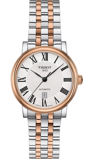 Tissot T Classic Carson Premium 30 White Dial Two Tone Steel Strap Watch for Women - T122.207.22.033.00 Authentic Buy Shop Now