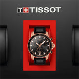 Tissot Supersport Chrono Black Dial Black Leather Strap Watch for Men - T125.617.36.051.00 Authentic Buy Shop Now