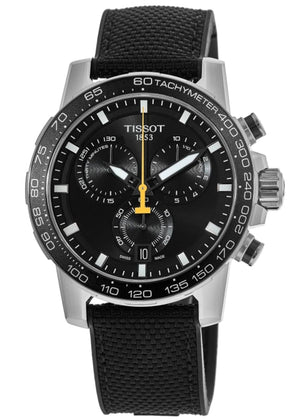Tissot Supersport Chrono Black Dial Black Nylon Strap Watch for Men - T125.617.17.051.02 Authentic Buy Shop Now