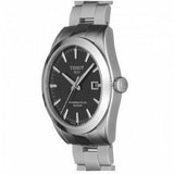 Tissot Gentleman Powermatic 80 Silicium Black Dial Silver Steel Strap Watch For Men - T127.407.11.051.00 Authentic Buy Shop Now