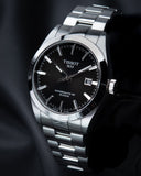 Tissot Gentleman Powermatic 80 Silicium Black Dial Silver Steel Strap Watch For Men - T127.407.11.051.00 Authentic Buy Shop Now