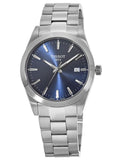 Tissot Gentleman Blue Dial Silver Steel Strap Watch For Men - T127.410.11.041.00 Authentic Buy Shop Now