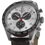 Tissot T Sport PRS 516 Chronograph Silver Dial Brown Leather Strap Watch for Men - T131.617.16.032.00 Authentic Buy Shop Now