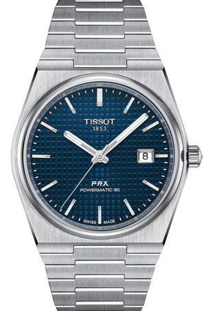Tissot PRX Powermatic 80 Blue Dial Silver Steel Strap Watch for Men - T137.407.11.041.00 Authentic Buy Shop Now