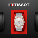 Tissot PRX Powermatic 80 Silver Dial Silver Steel Strap Watch For Men - T137.407.21.031.00 Authentic Buy Shop Now