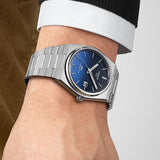 Tissot Powermatic 80 Automatic Gradient Blue Dial Silver Steel Strap Watch for Men - T137.407.11.051.01 Authentic Buy Shop Now