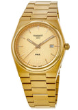 Tissot PRX Champagne Yellow Gold Dial Gold Steel Strap Watch for Men - T137.410.33.021.00 Authentic Buy Shop Now