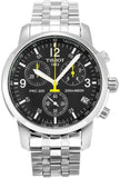 Tissot T Sport PRC200 Chronograph Black Dial Silver Steel Strap Watch for Men - T17.1.586.52 Authentic Buy Shop Now