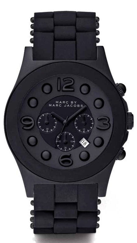 Marc Jacobs Pelly Black Dial Black Silicone Strap Watch for Women - MBM2567 Authentic Buy Shop Now
