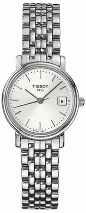 Tissot T Classic Desire White Dial Silver Steel Strap Watch for Women - T52.1.281.31 Authentic Buy Shop Now