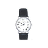 Tissot T Classic Desire White Dial Black Leather Strap Watch For Men - T52.1.421.12 Authentic Buy Shop Now