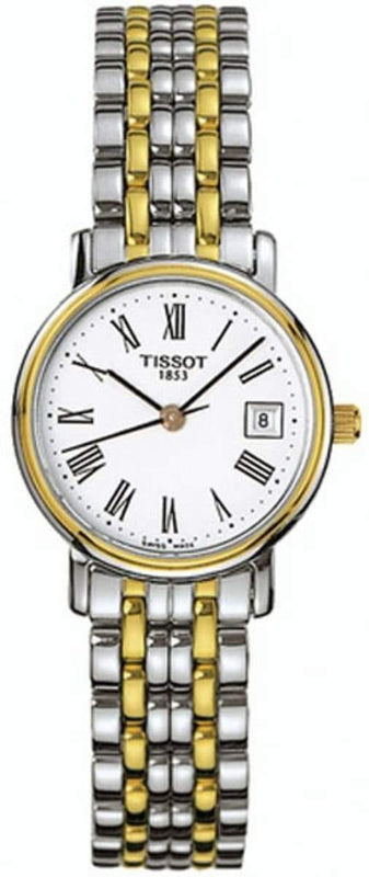 Tissot T Classic Desire Two Tone Quartz Watch For Women - T52.2.281.13 Authentic Buy Shop Now