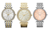 Michael Kors Darci Orange Dial Silver Stainless Steel Strap Watch for Women - MK3218 Authentic Buy Shop Now