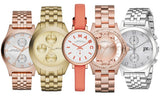 Marc Jacobs Peeker Chronograph Gold Dial Gold Steel Strap Watch for Women - MBM3393 Authentic Buy Shop Now