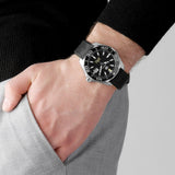 Tag Heuer Aquaracer Calibre 5 Automatic Black Dial Black Rubber Strap Watch for Men - WAY201A.FT6142 Authentic Buy Shop Now