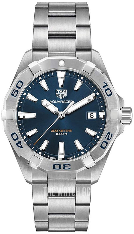 Tag Heuer Aquaracer Automatic Blue Dial Silver Steel Strap Watch for Men - WBD2112.BA0928 Authentic Buy Shop Now