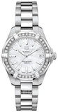 Tag Heuer Aquaracer Diamonds Mother of Pearl Dial Silver Steel Strap Watch for Women - WBD1313.BA0740 Authentic Buy Shop Now