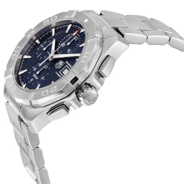 Tag Heuer Aquaracer Caliber 16 Automatic Chronograph Blue Dial Silver Steel Strap Watch for Men - CAY2112.BA0927 Authentic Buy Shop Now