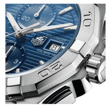 Tag Heuer Aquaracer Caliber 16 Automatic Chronograph Blue Dial Silver Steel Strap Watch for Men - CAY2112.BA0927 Authentic Buy Shop Now