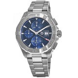 Tag Heuer Aquaracer Caliber 16 Automatic Chronograph Blue Dial Silver Steel Strap Watch for Men - CAY2112.BA0927 Authentic Buy Shop Now