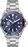 Tag Heuer Aquaracer Henrik Lundqvist Special Edition Blue Dial Silver Steel Strap Watch for Men - WAY101J.BA0746 Authentic Buy Shop Now