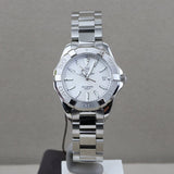 Tag Heuer Aquaracer Mother of Pearl Dial Silver Steel Strap Watch for Women - WBD131A.BA0748 Authentic Buy Shop Now