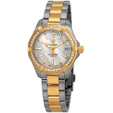 Tag Heuer Aquaracer Diamonds Mother of Pearl Dial Two Tone Steel Strap Watch for Women - WBD1321.BB0320 Authentic Buy Shop Now