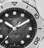 Tag Heuer Aquaracer Professional 200 Automatic Black Dial Silver Steel Strap Watch for Men - WBP2410.BA0622 Authentic Buy Shop Now