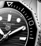 Tag Heuer Aquaracer Professional 300 Automatic Black Dial Silver Steel Strap Watch for Women - WBP231D.BA0626 Authentic Buy Shop Now
