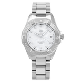 Tag Heuer Aquaracer Diamonds Mother of Pearl Dial Silver Steel Strap Watch for Women - WBD131B.BA0748 Authentic Buy Shop Now