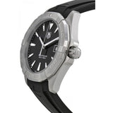 Tag Heuer Aquaracer Quartz Black Dial Black Rubber Strap Watch for Men - WAY1110.FT8021 Authentic Buy Shop Now