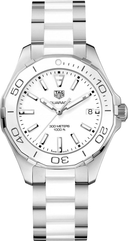 Tag Heuer Aquaracer White Dial Watch for Women - WAY131B.BA0914 Authentic Buy Shop Now