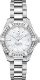 Tag Heuer Aquaracer Diamonds Mother of Pearl Dial Silver Steel Strap Watch for Women - WBD1313.BA0740 Authentic Buy Shop Now