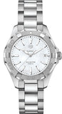 Tag Heuer Aquaracer Mother of Pearl Dial Silver Steel Strap Watch for Women - WBD131A.BA0748 Authentic Buy Shop Now